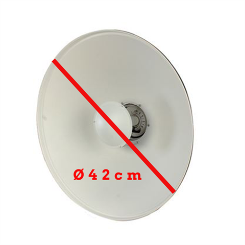 StudioKing Beauty Dish Weiss SK-BD420 42 cm mit Waben – Bild 3