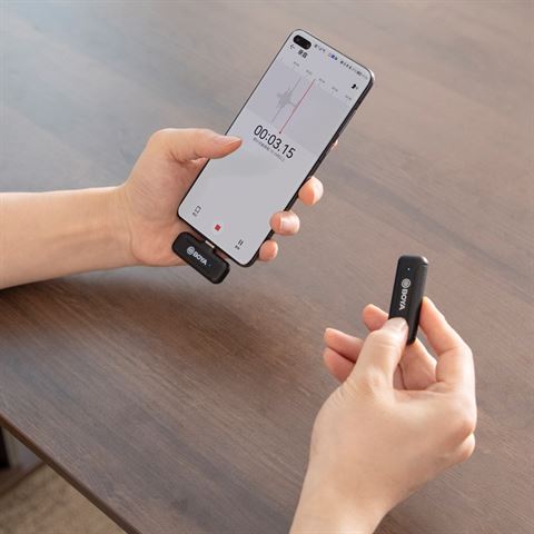 Boya 2.4 Ghz Krawatten-Mikrofon Drahtlos BY-WM3T2-D2 für iOS – Bild 5