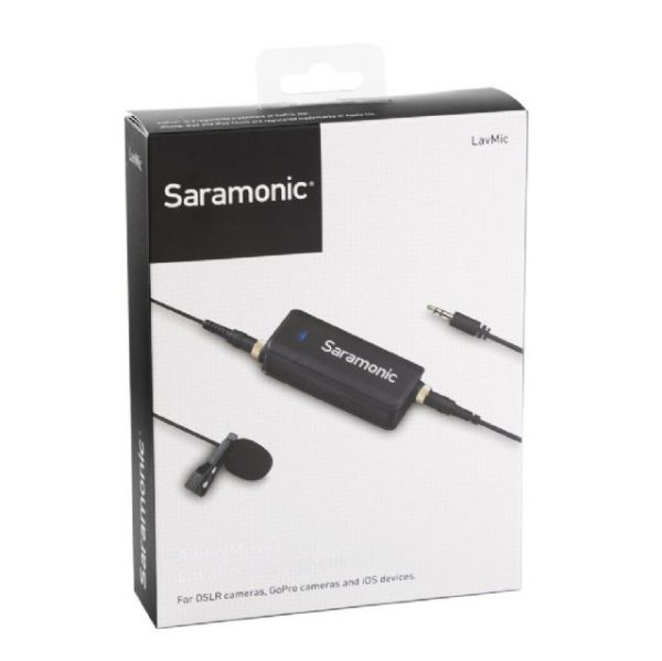 Saramonic Dual Audio Mixer LavMic mit Lavalier Mikrofon für DSLR/GoPro/Smartphones – Bild 4