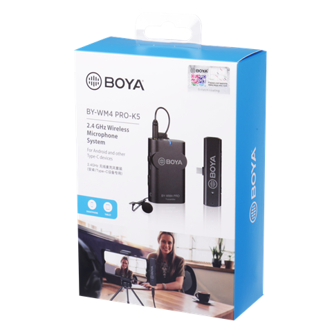 Boya 2.4 Ghz Lavalier-Mikrofon Drahtlos BY-WM4 Pro-K5 für Android – Bild 5