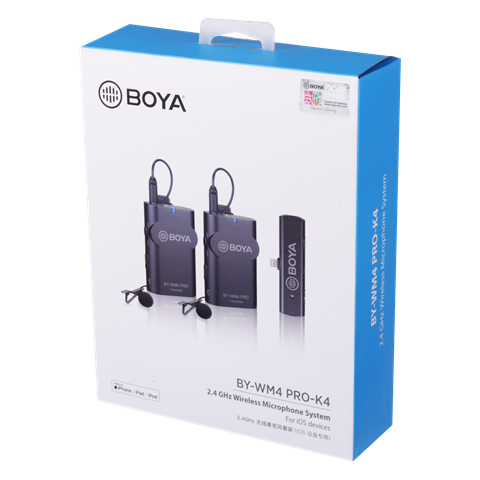 Boya 2.4 Ghz Dual Lavalier-Mikrofon Drahtlos BY-WM4 Pro-K4 für iOS – Bild 5
